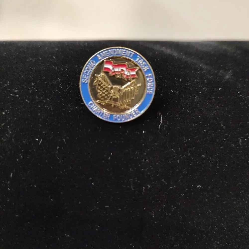 Second Amendment Presidential Task Force Chapter Founder Pin‎ Patriotic USA